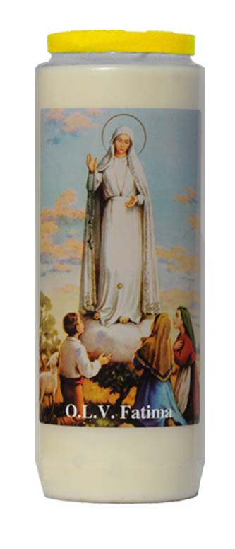 bougie de neuvaine Notre Dame Fatima
